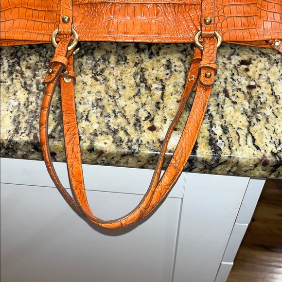 EUC Authentic Brahmin Medium Asher Melbourne Croc Embossed Leather Handbag - Picture 4 of 6